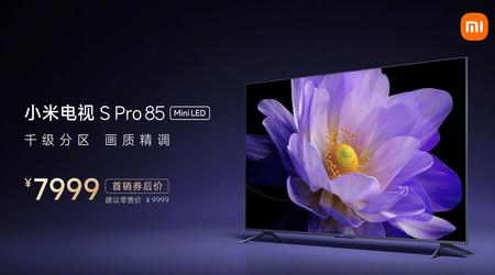 Xiaomi TV S Pro 85 - grote Mini LED TV met 4K ULTRA HD, 144Hz en HDMI 2.1 ondersteuning voor een prijs van $1100