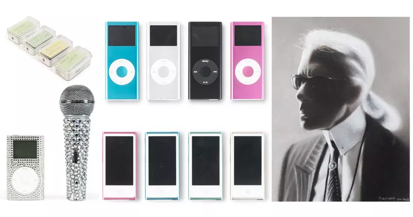 Sotheby's veiling verkoopt 250 van Karl Lagerfeld's iPods met zijn afspeellijsten