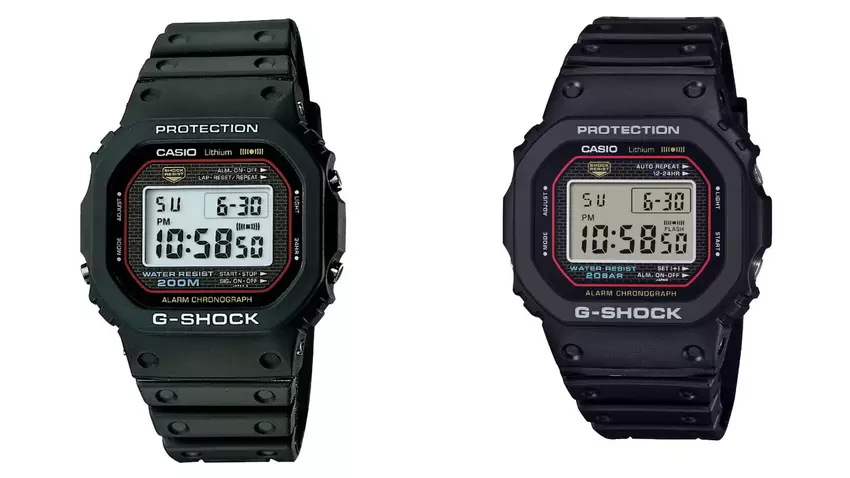 Casio lanceert vier nieuwe G-Shock modellen om DW-5000R te vieren