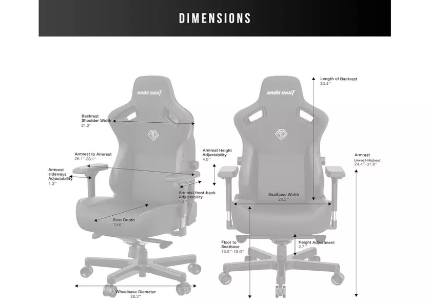 AndaSeat Kaiser 3 gaming stoel pro speler