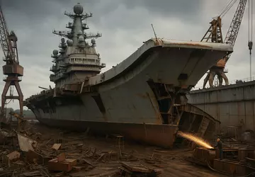 Admiral Kuznetsov kan naar de schroot: ...