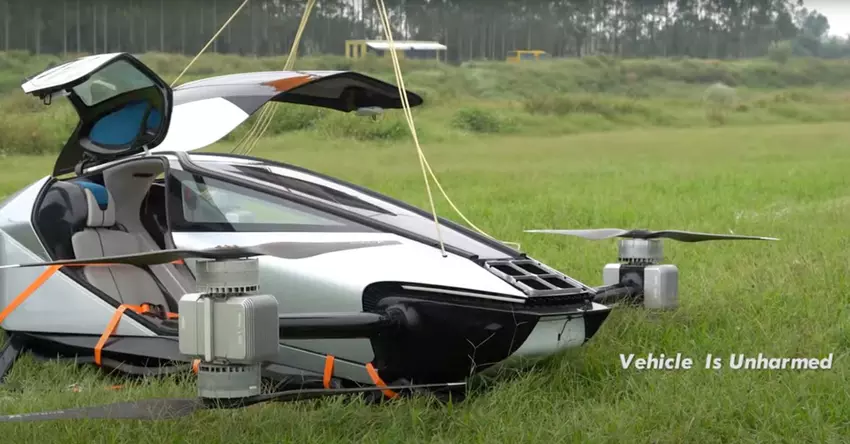 AeroHT heeft laten zien hoe een ballistische parachute een luchttaxi van een crash heeft gered nadat de motoren op lage hoogte waren gestopt.