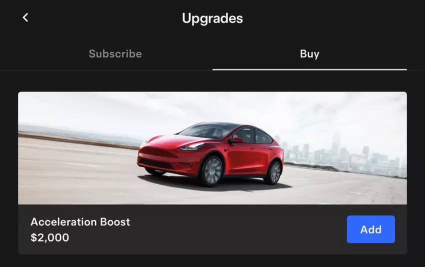 Versnelling Boost voor Tesla Model Y Juniper.