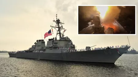 De Arleigh Burke-klasse destroyer USS Carney vernietigde 15 drones en vier kruisraketten in 9 uur in de Rode Zee.