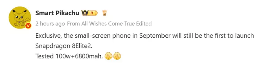 Screenshot van bericht van Wisdom Pikachu