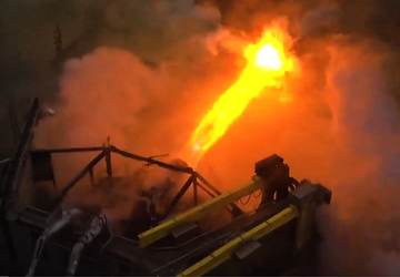 SpaceX testte een versterkt lanceerplatform op ...