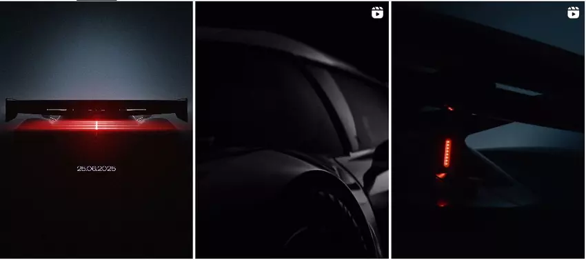 Screenshot van teasers op de Instagram pagina van Koenigsegg