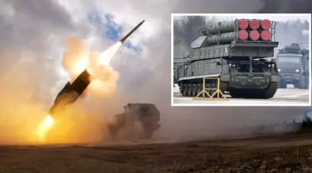 Een Oekraïense SHARK-drone hielp het HIMARS-raketsysteem een 9A317M zelfaandrijvende afvuureenheid van het Russische Buk-M3 grond-luchtraketsysteem te vernietigen.