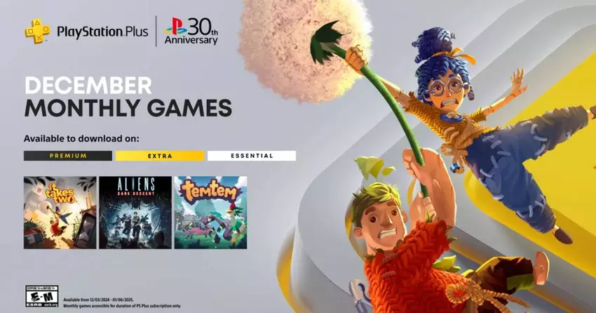Laatste gratis actie van het jaar: alle PS Plus-abonnees kunnen It Takes Two, Aliens: Dark Descent en Temtem ophalen.