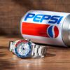 Pepsi logo on Seiko Diver