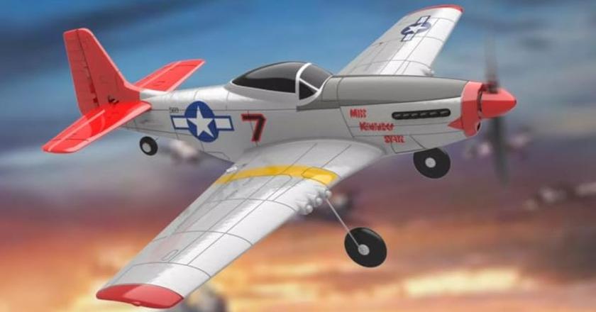 s-idee® Volantex RC Mustang P51 radiobestuurde vliegtuigen