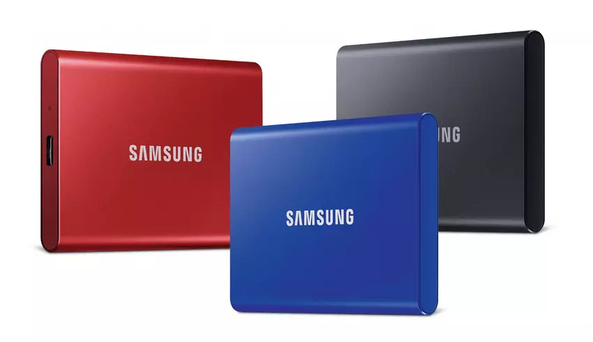 Samsung T7 1TB USB 3.2 Gen2 SSD op Amazon voor €40,91 korting