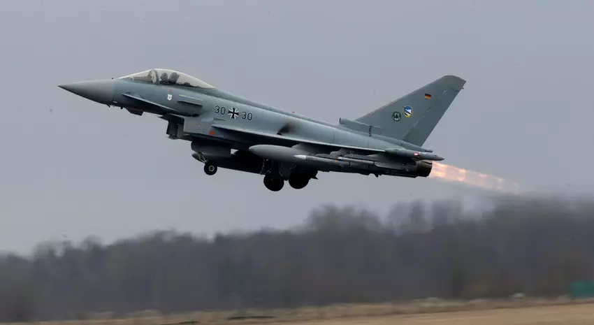 Oekraïne rekent op Duitse Eurofighter Typhoon-gevechtsvliegtuigen van de vierde generatie
