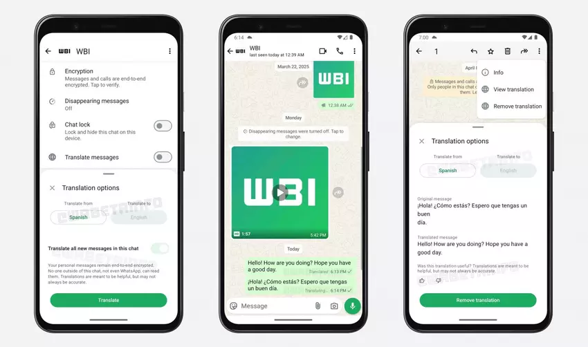 WhatsApp voegt offline vertaaldiensten voor berichten toe in bèta voor Android
