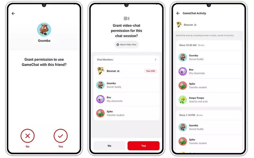 Nintendo Switch 2 ouderlijke controle functie