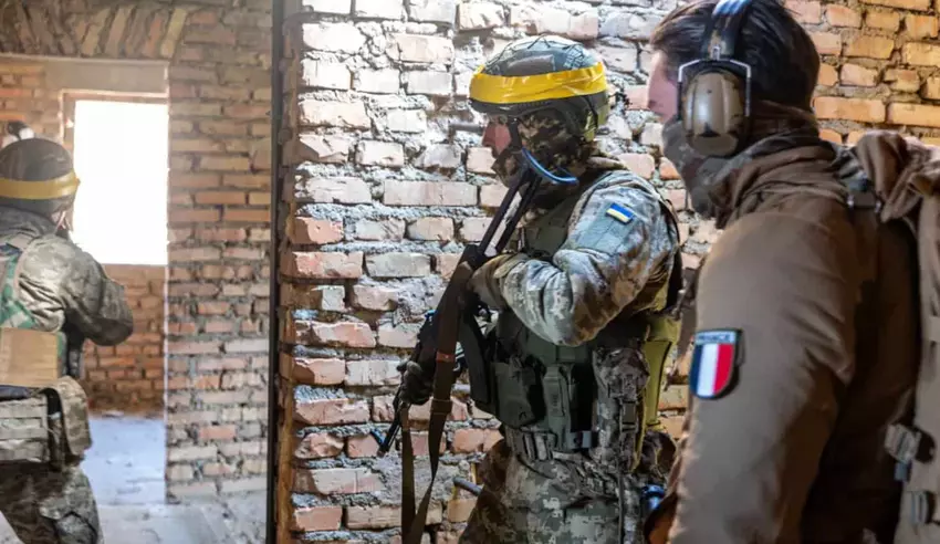 Training van Oekraïense militairen in Frankrijk