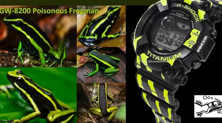 Casio Frogman GW-8200TPF Poison Dart horloge gelekt voor de officiële aankondiging
