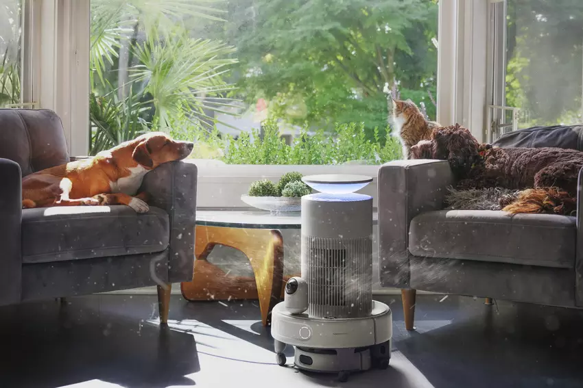 Luchtzuivering met de SwitchBot K20+ Pro. Illustratie: SwitchBot