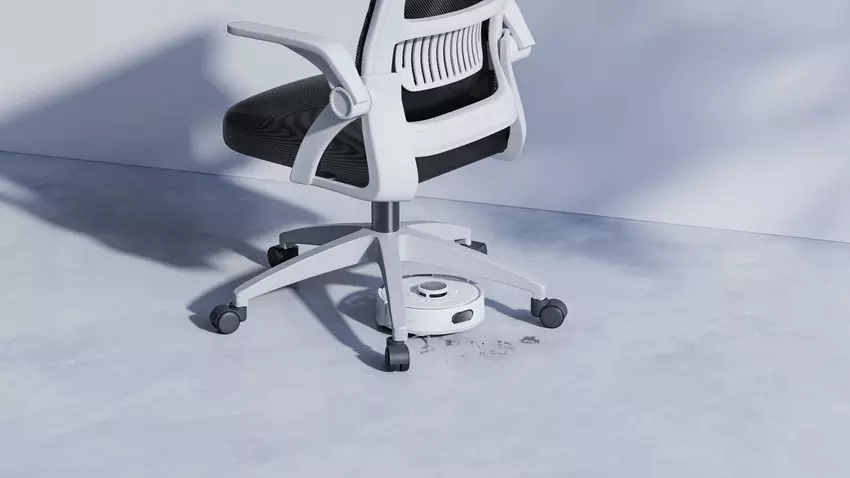 Schoonmaken met de SwitchBot K20+ Pro. Illustratie: SwitchBot