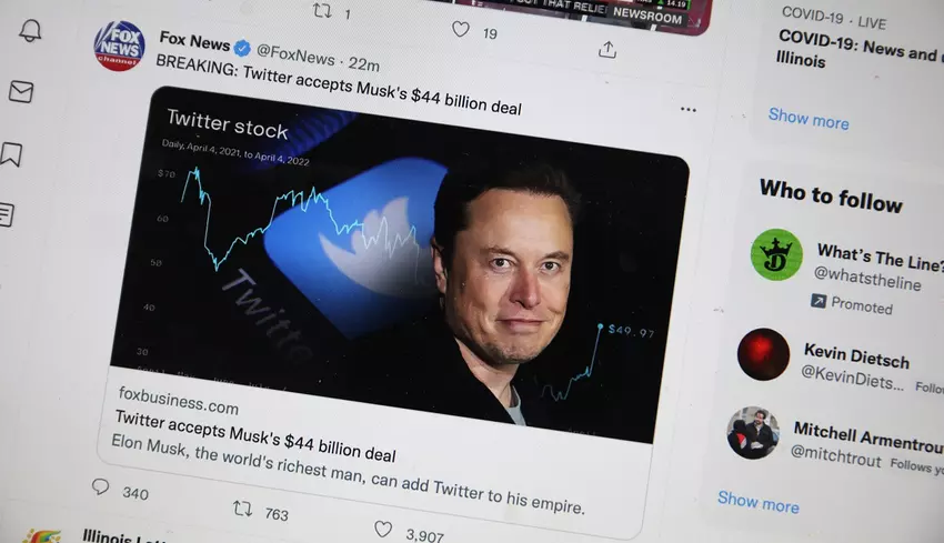 De waarde van Twitter is met bijna 30 miljard dollar gedaald sinds Elon Musk het roer overnam.