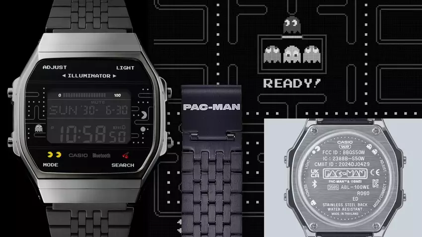 Casio onthult officieel ABL-100WEPC-1B Pac-Man-horloge met Bluetooth en stappentracker in de VS