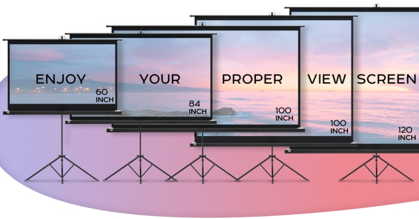 compact beamerscherm