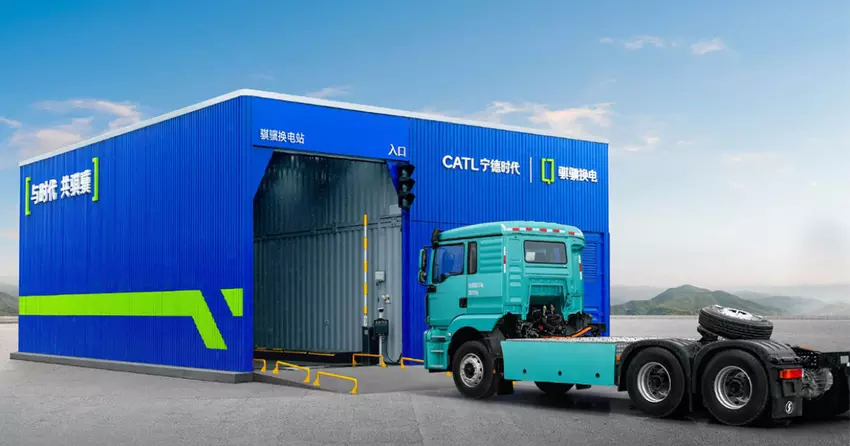 CATL zal tegen het einde van het jaar 300 snelle batterijwisselstations voor elektrische vrachtwagens bouwen