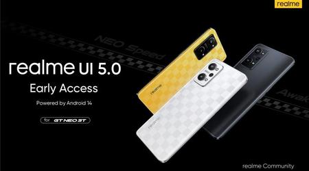 De realme GT Neo 3T heeft een bètaversie van realme UI 5.0 met besturingssysteem Android 14 ontvangen.