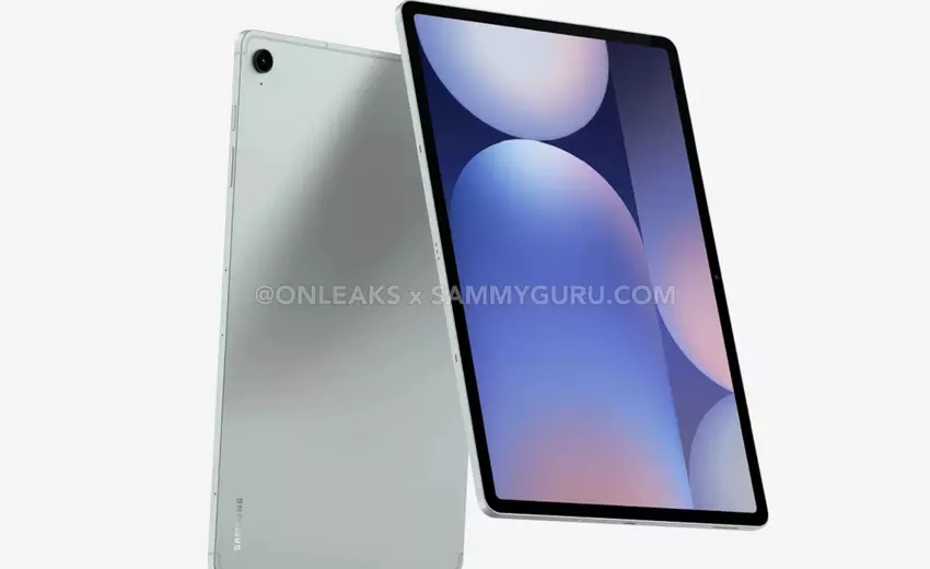 Samsung Galaxy Tab S10 FE+ vlaggenschip tablet getoond in gedetailleerde exclusieve renders