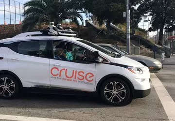In San Francisco raakte een auto ...