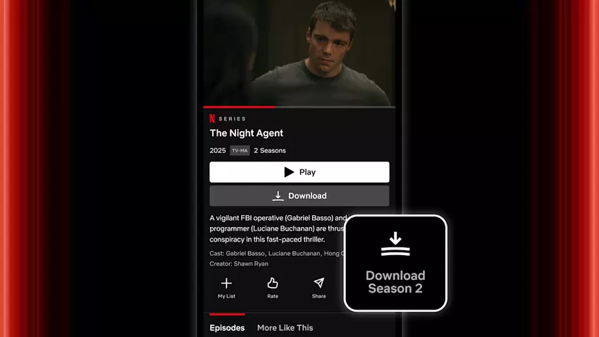 Netflix voor iOS voegt een knop toe om het hele seizoen van een serie met één klik te downloaden