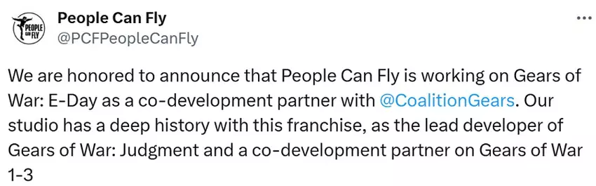 Screenshot van de oproep People Can Fly