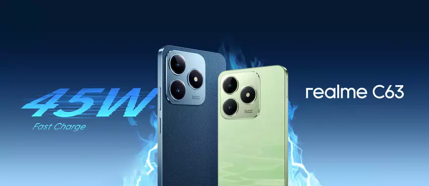 realme C63: een budgetsmartphone met iPhone-achtig cameradesign, 5000 mAh batterij en 45W oplaadvermogen