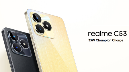realme C53 - Unisoc T612, 90Hz IPS scherm, 50 MP camera en Android 13 voor $120