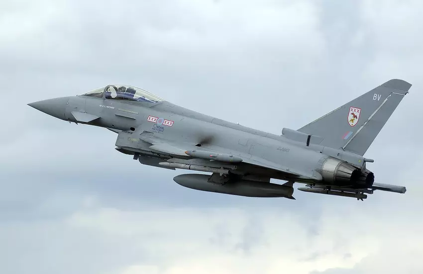 Eurofighter Typhoon. Illustratie van Wikipedia