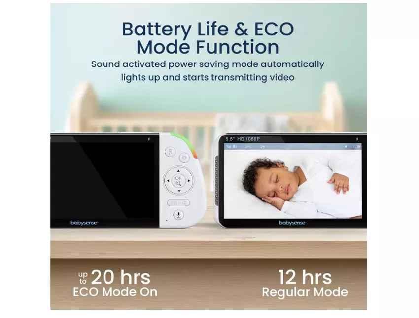 Babysense 5,5 1080p Split-Screen babyfoon