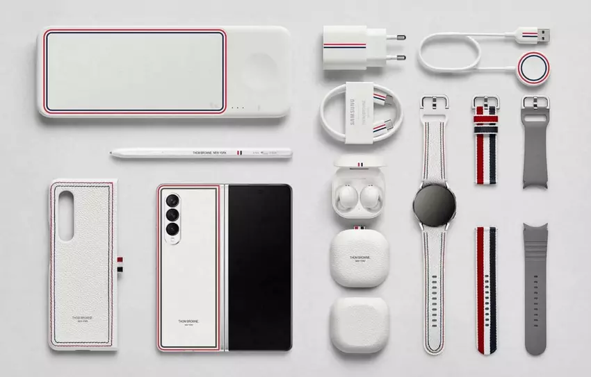 Samsung teast een speciale versie van de Galaxy Fold 5 smartphone - Thom Browne Special Edition