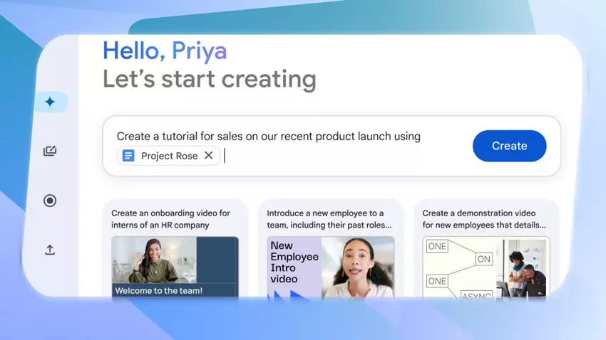 Taakbeschrijving voor Google Vids. Illustratie: Google