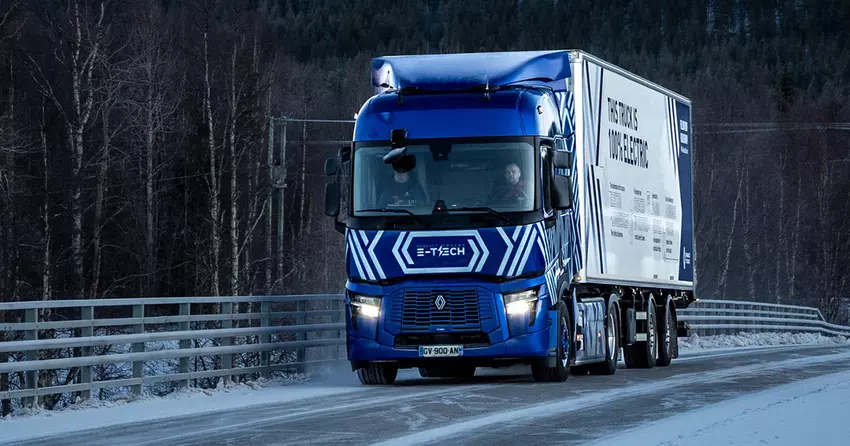 Renault E-Tech Diamond Echo vrachtwagen in Finland