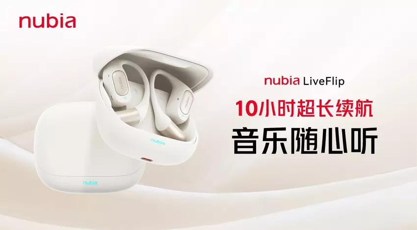 Nubia heeft de LiveFlip open hoofdtelefoon gelanceerd in China met 15 mm drivers en een batterijduur van 40 uur