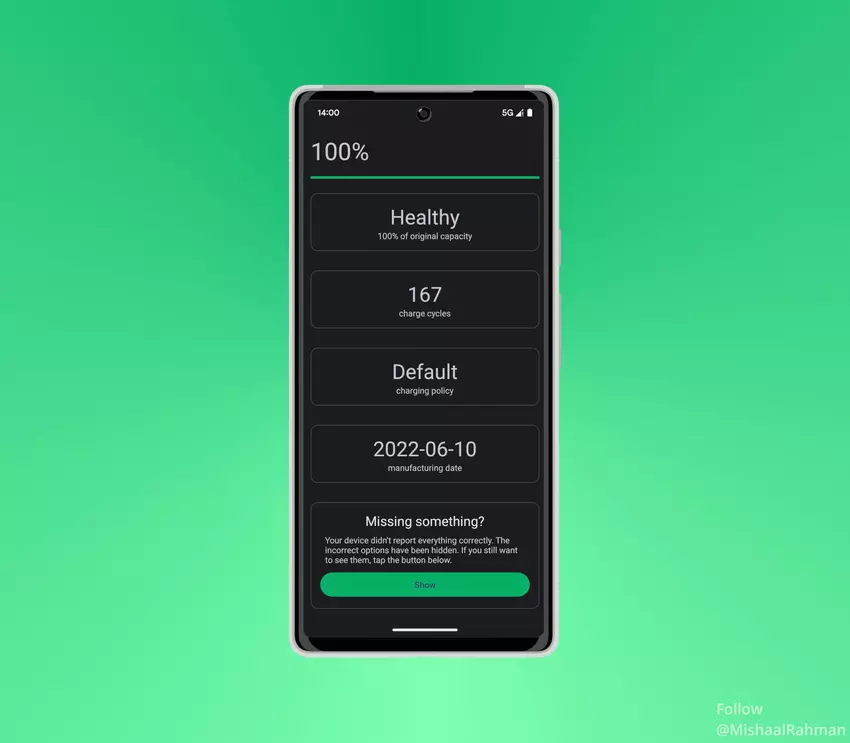 Android 14 bevat mogelijk een functie voor batterijcontrole