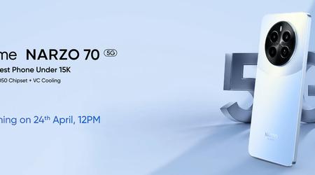 Het is officieel: realme Narzo 70 5G met MediaTek Dimensity 7050-chip debuteert op 24 april