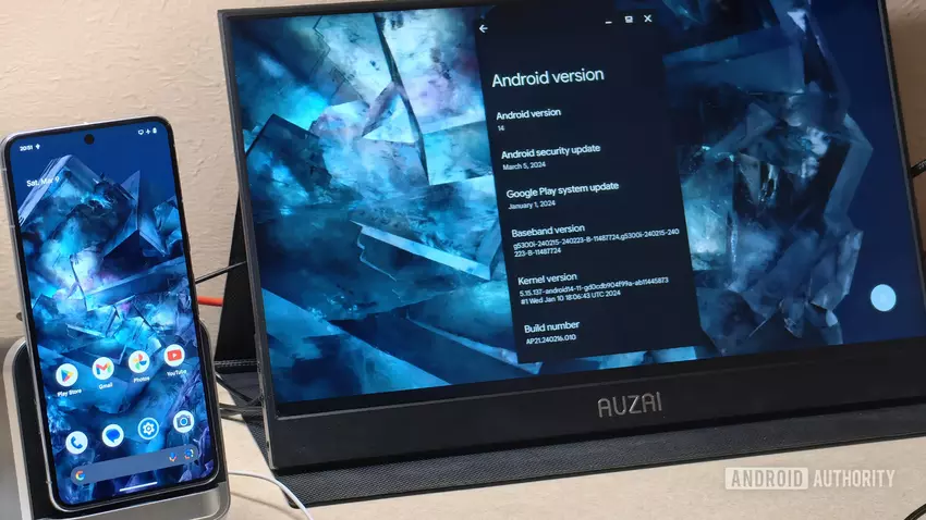 Google Pixel 8 en Pixel 8 Pro met Android 14 QPR3 Beta 2 update kregen de mogelijkheid om de foto weer te geven via USB-C poort