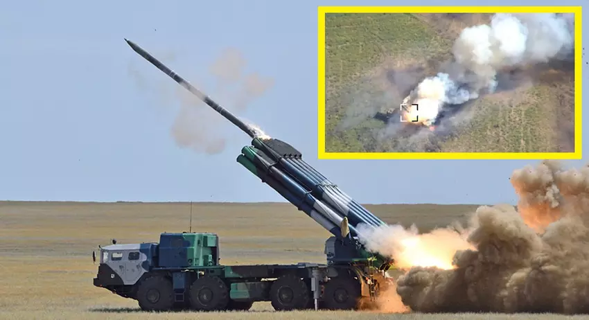 De Oekraïense defensietroepen hebben een zeer zeldzaam Russisch Smerch meervoudig raketlanceersysteem met een exportwaarde van meer dan 12 miljoen dollar vernietigd.