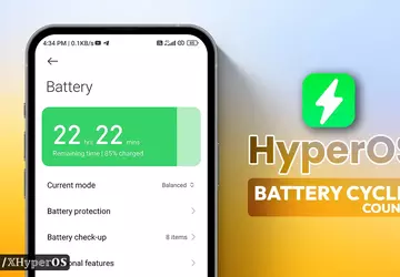 HyperOS-bug reset Xiaomi's laadcyclus