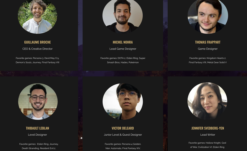 Leiders van Sandfall Interactive. Illustratie: Sandfall Interactive