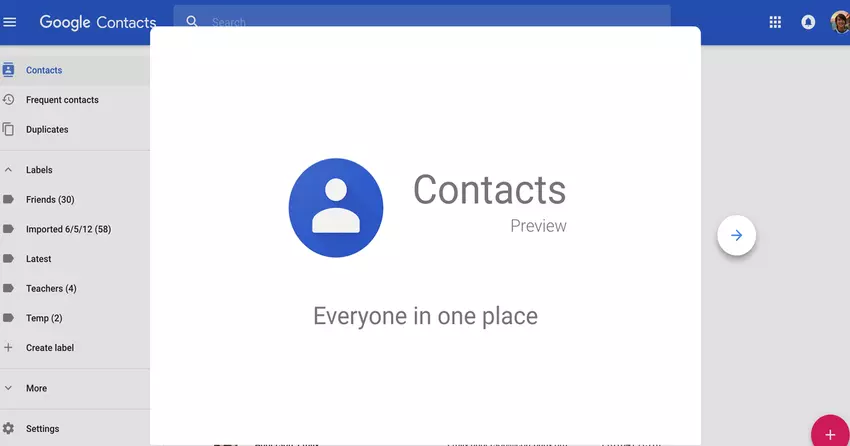 Update voor Google Contactpersonen maakt het gemakkelijker om nieuwe records te maken