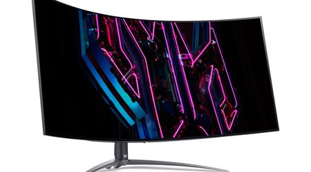 De Acer Predator X45 gebogen 3.4K gamingmonitor met 240Hz framerate gaat acht maanden na de aankondiging tegen een gereduceerde prijs in de verkoop