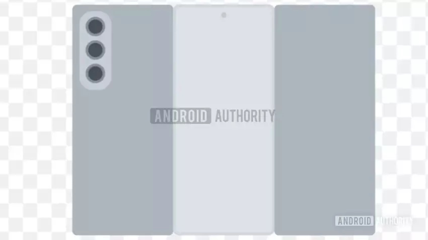 De buitenkant van de Galaxy TriFold