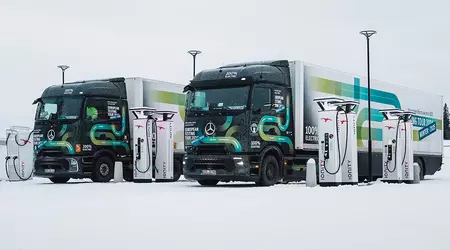 Mercedes eActros 600 opnieuw getest in de winter - verbruik steeg met 25 procent en soms met 50